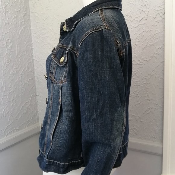 Vintage Tommy Hilfiger Denim Jacket, large jean jacket - Picture 3 of 6